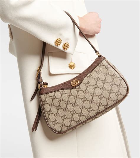 gucci fabric shoulder bag|gucci small shoulder bag ophidia.